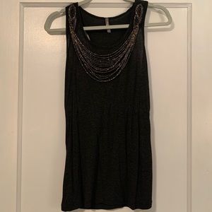 Beaded Neck Top - size S